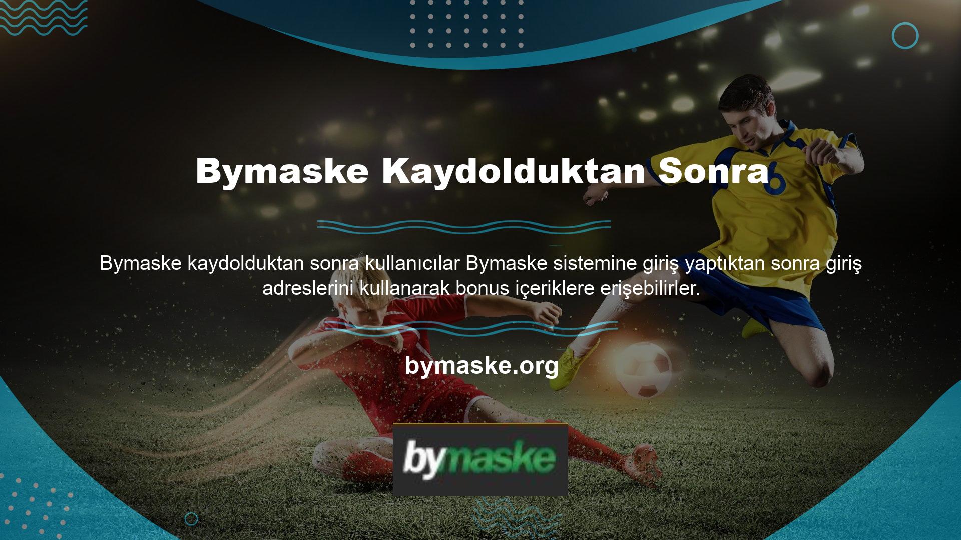 Kaydolduktan sonra Bymaske, canlı sohbet gibi ortaklık programları da sunmaktadır