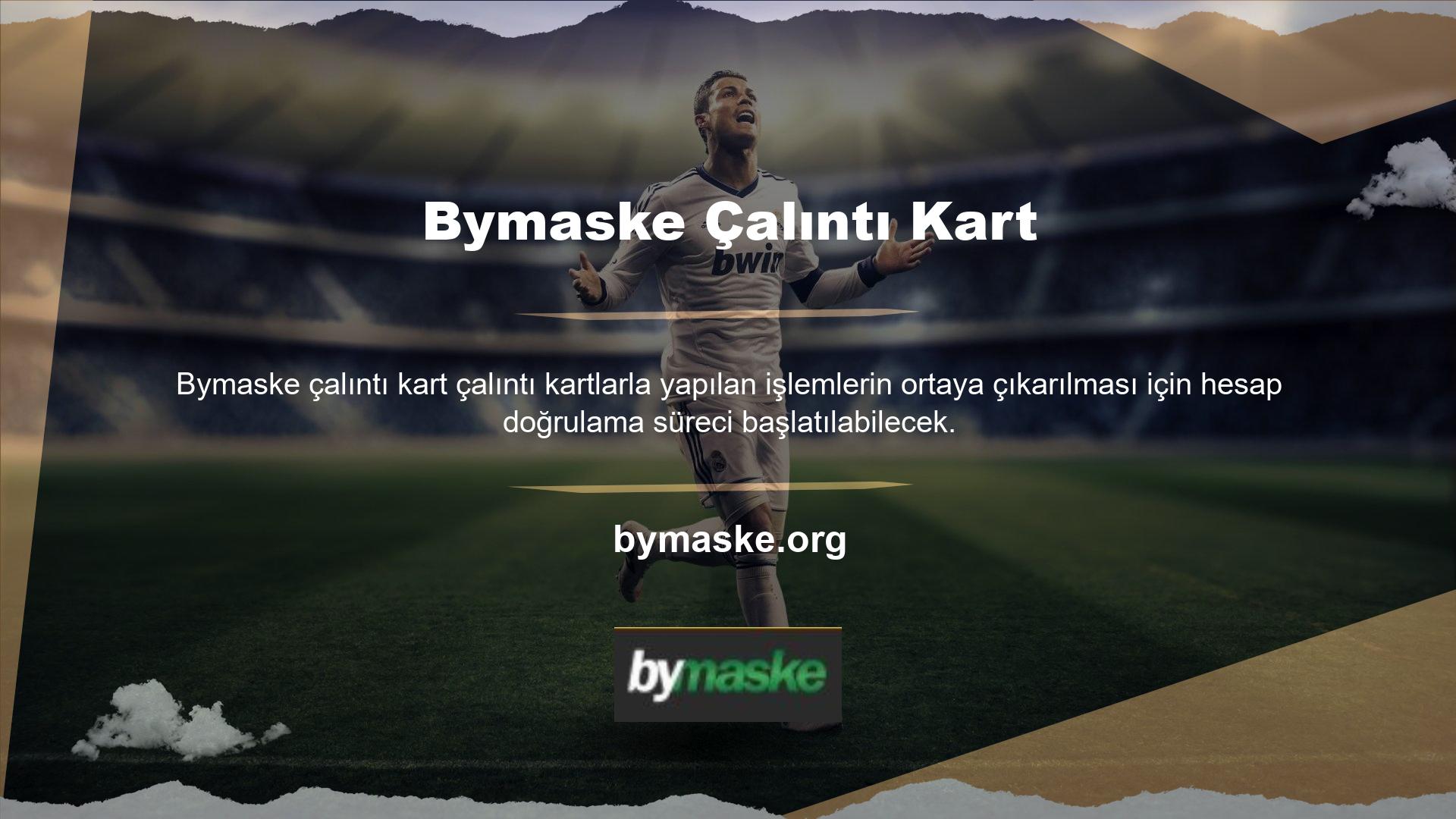 Bymaske web sitesi, doğrulama sürecini e-posta veya SMS yoluyla tamamlamanıza olanak tanır